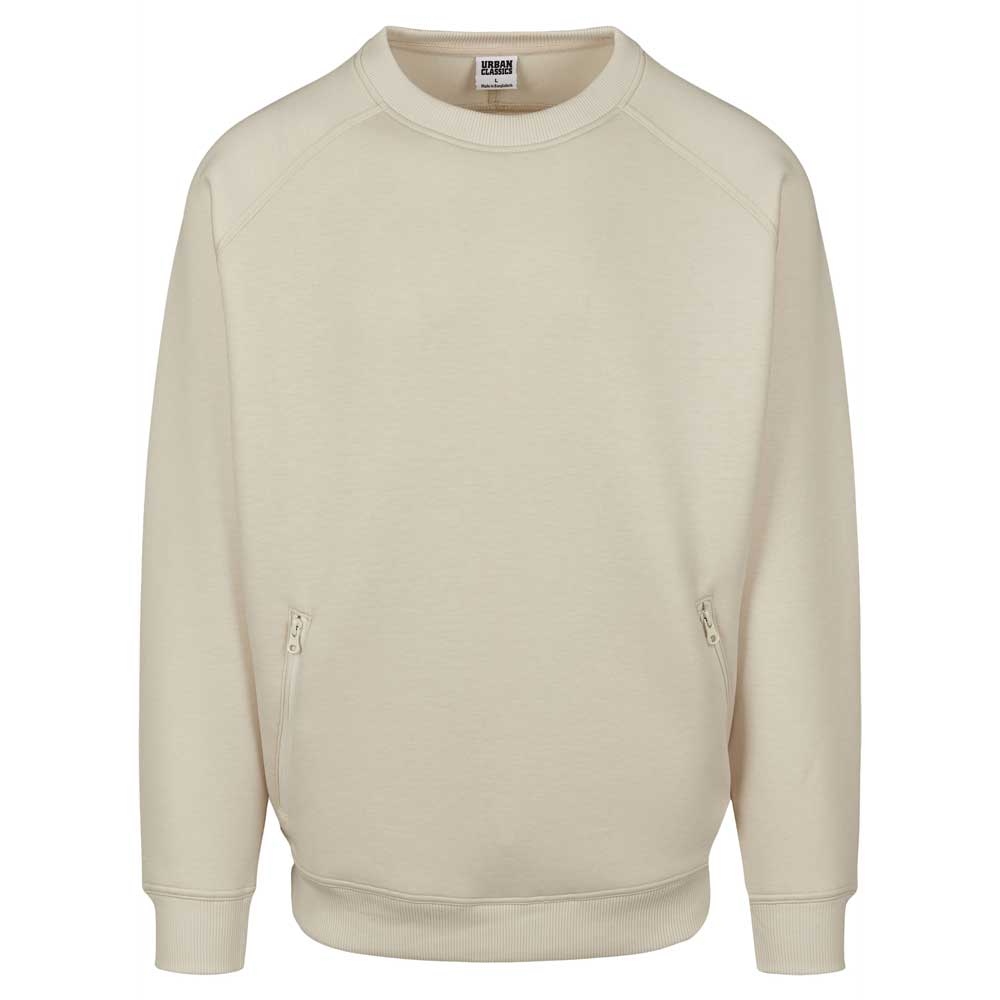 Urban Classics Urban Classics Crewneck sweater Raglan Zip Urban Classics Urban Classics Sweater Sweat Crew Cream